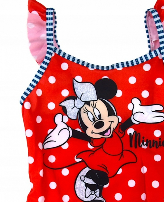 Costum de baie intreg pentru fetite cu volan Minnie Mouse [2]