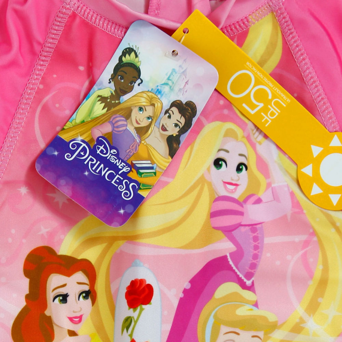 Costum de baie UV cu maneci scurte si fermoar Printesele Disney [4]