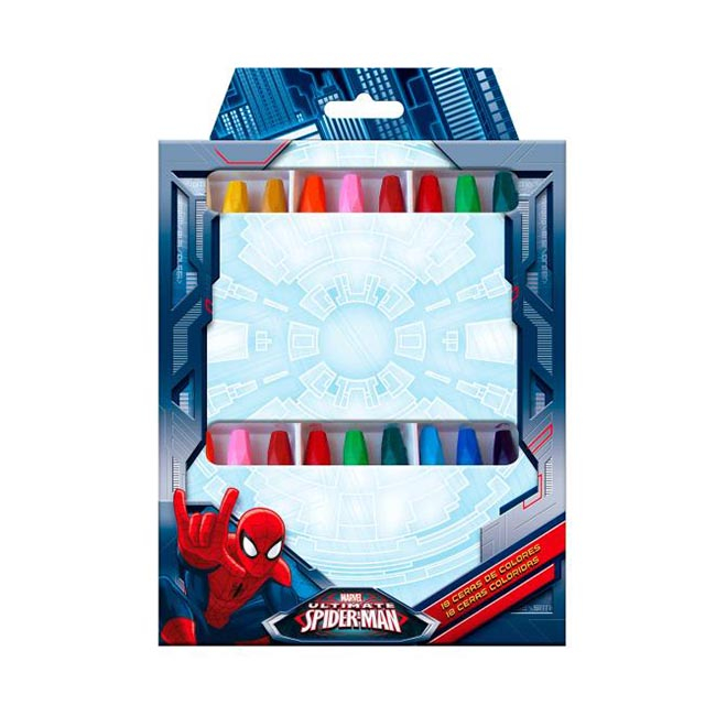 Creioane colorate cerate Spiderman 18 bucati [1]
