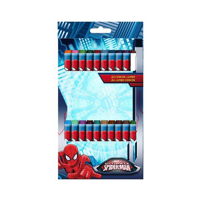 Creioane colorate cerate Spiderman 24 bucati [1]