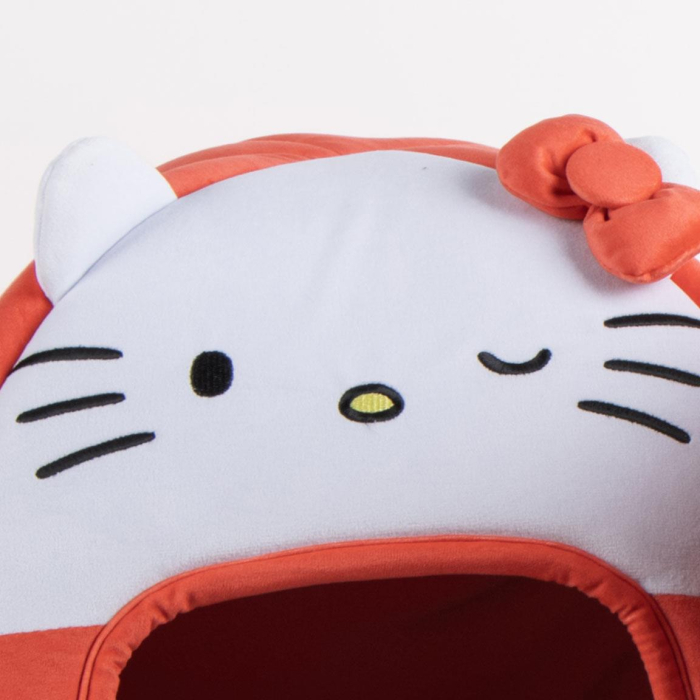 Culcuș tip peșteră pentru câini cu design Hello Kitty [5]