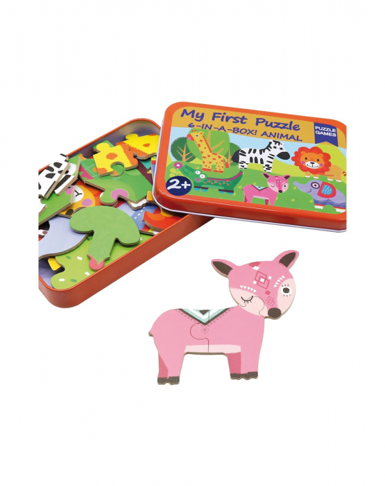 Cutie cu 6 puzzle-uri progresive, Jungla [2]