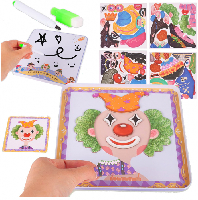 Cutie cu puzzle Make faces, 73 piese [2]
