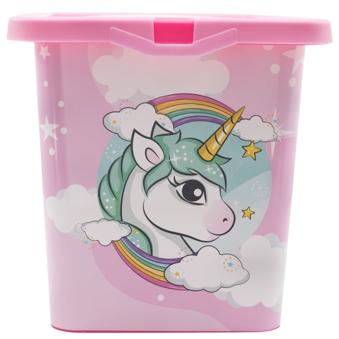 Cutie depozitare jucarii, Unicorn, 28,7x18,5x19,2 cm, 7 l [4]