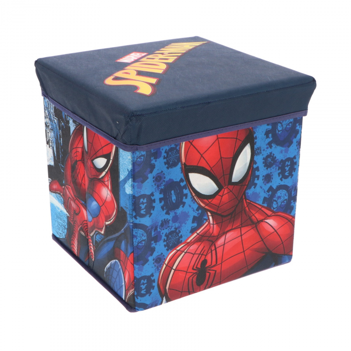 Cutie depozitare tip taburent Spiderman, 30x30x30 cm [1]
