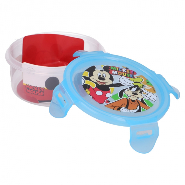 Cutie rotunda pentru alimente, ermetica, Mickey Mouse Cool Summer, 270 ml [2]