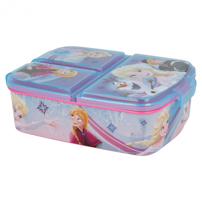 Cutie sandwich dreptunghiulara multicompartimentata Frozen Iridescent Aqua,19,5x16,5x6,7 cm [3]