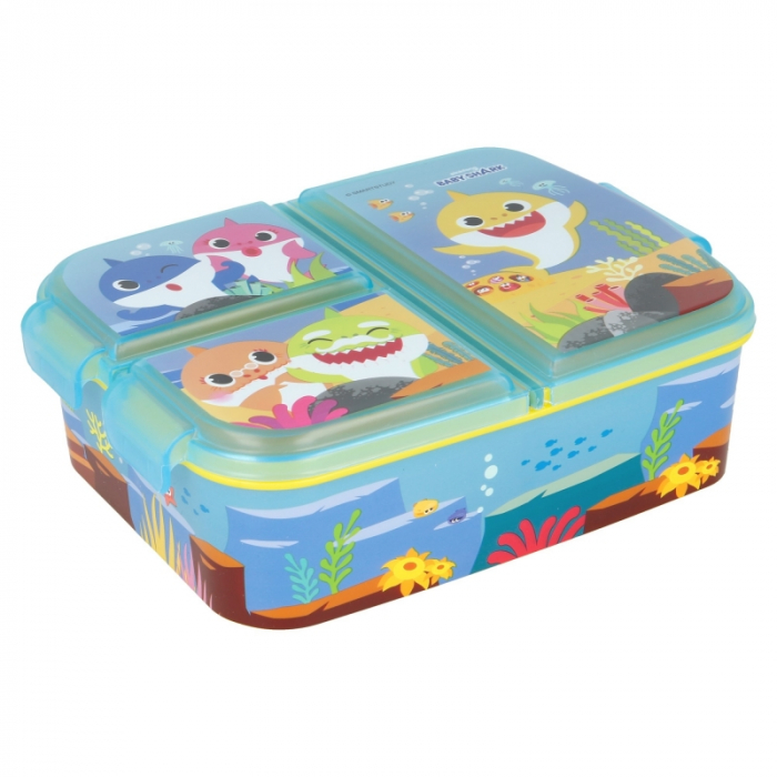 Cutie sandwich dreptunghiulara multicompartimentata Baby Shark,19,5x16,5x6,7 cm [2]