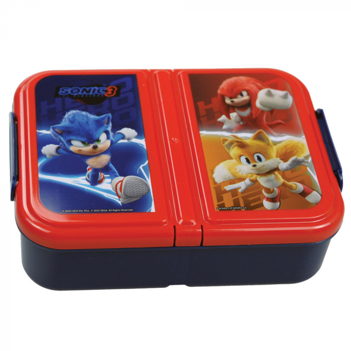 Cutie sandwich dreptunghiulara multicompartimentata Sonic the Hedgehog Hero,18,5x14,5x5,5 cm [2]