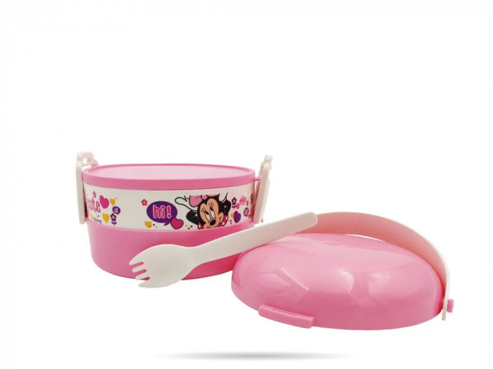 Cutie alimentara pentru pranz, rotunda Minnie Mouse, 11 x 14 cm [3]