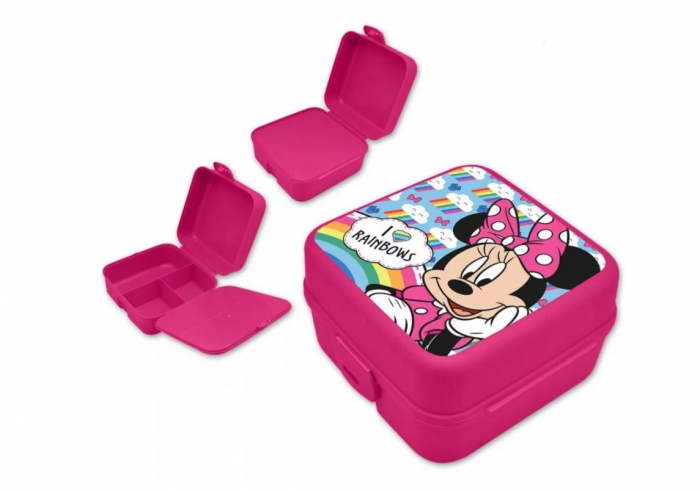 Cutie sandwich multicompartimente Minnie Mouse, 14x14x8 cm [2]