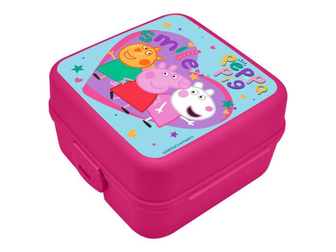 Cutie sandwich multicompartimente Peppa Pig Smile, 14x14x8 cm [1]