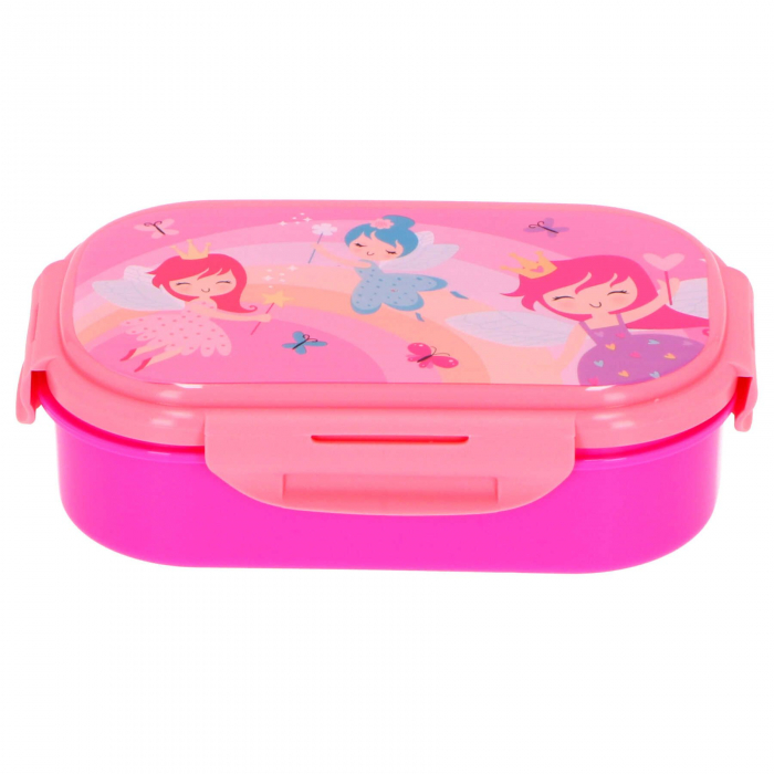 Cutie sandwich plastic cu tacamuri Fairy Princess , 21x14x6 cm [5]