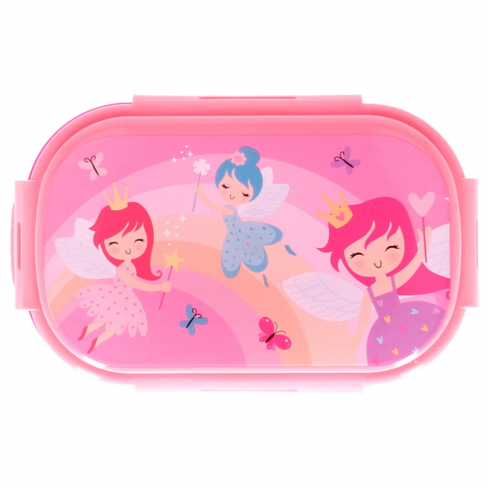 Cutie sandwich plastic cu tacamuri Fairy Princess , 21x14x6 cm [4]