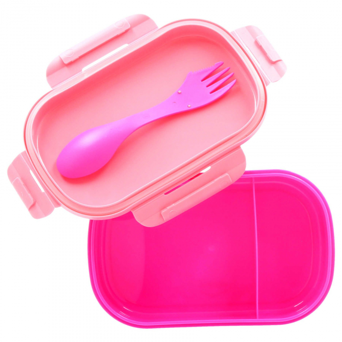 Cutie sandwich plastic cu tacamuri Fairy Princess , 21x14x6 cm [6]