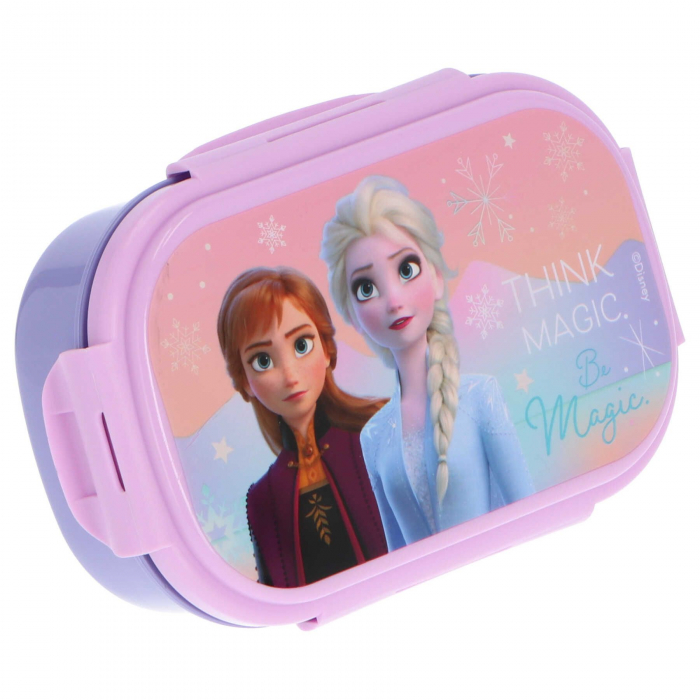 Cutie sandwich plastic cu tacamuri Frozen 2 Be Magic, 22.5x14x6.5 cm [2]