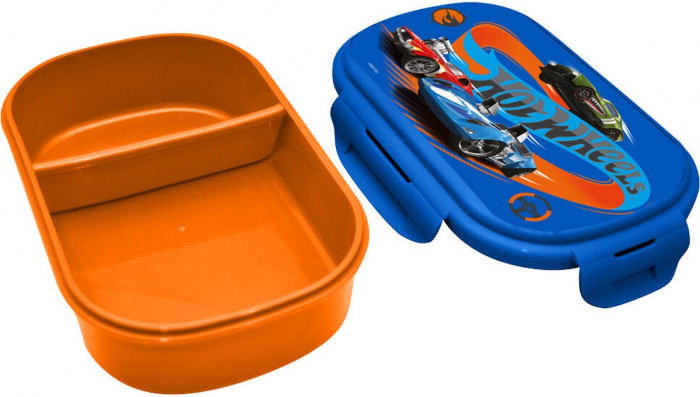 Cutie sandwich plastic cu tacamuri Hot Wheels, 22.5x14x6.5 cm [2]