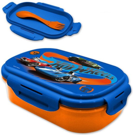 Cutie sandwich plastic cu tacamuri Hot Wheels, 22.5x14x6.5 cm [4]