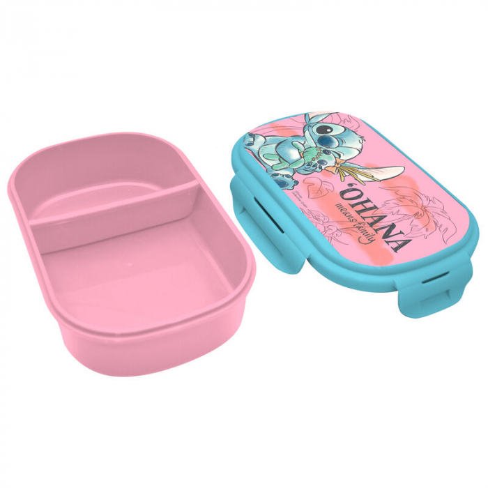 Cutie sandwich plastic cu tacamuri Lilo & Stitch , 21x14x6 cm [2]