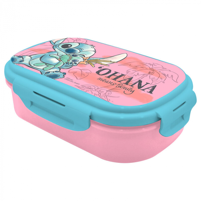 Cutie sandwich plastic cu tacamuri Lilo & Stitch , 21x14x6 cm [1]