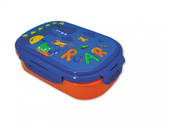 Cutie sandwich plastic cu tacamuri Roar Friends , 21x14x6 cm [1]