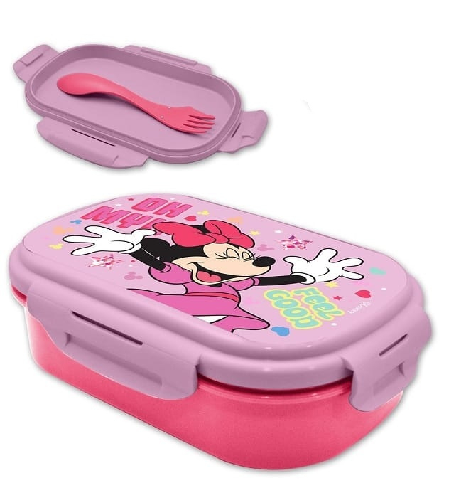Cutie sandwich plastic cu tacamuri Minnie Mouse Feel Good, 22.5x14x6.5 cm [1]