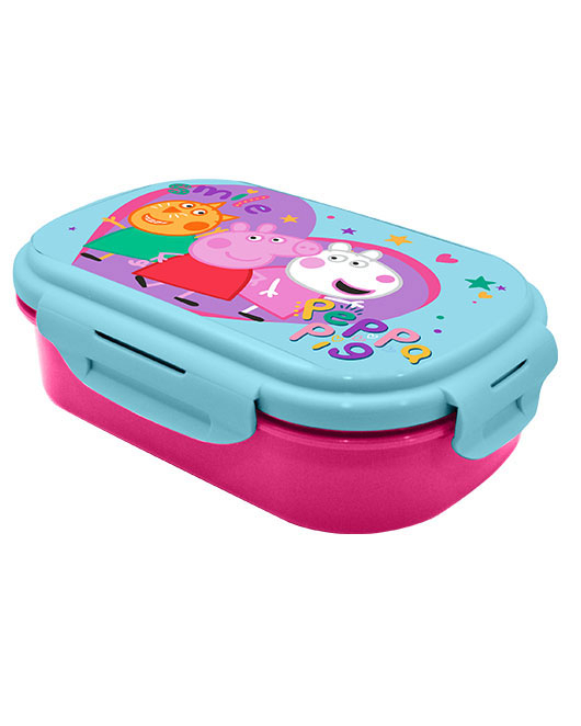 Cutie sandwich plastic cu tacamuri Peppa Pig Smile, 22.5x14x6.5 cm [1]