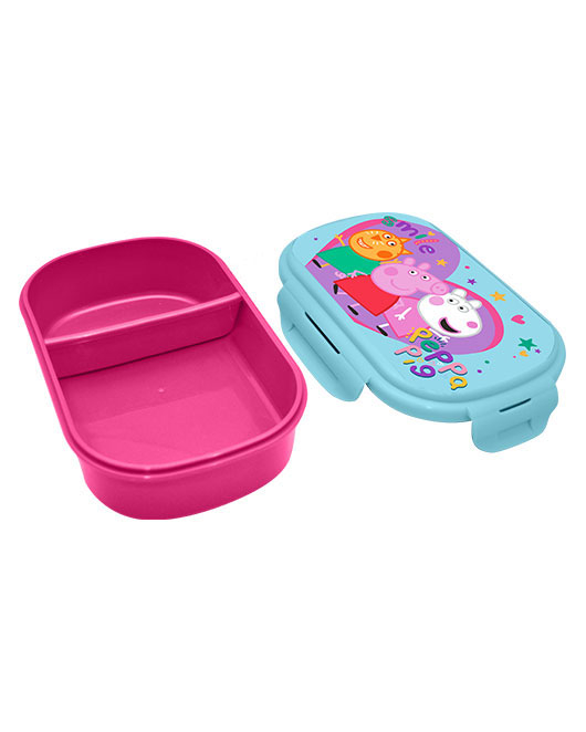 Cutie sandwich plastic cu tacamuri Peppa Pig Smile, 22.5x14x6.5 cm [3]