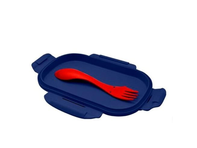 Cutie sandwich plastic cu tacamuri Spiderman, 22.5x14x6.5 cm [2]