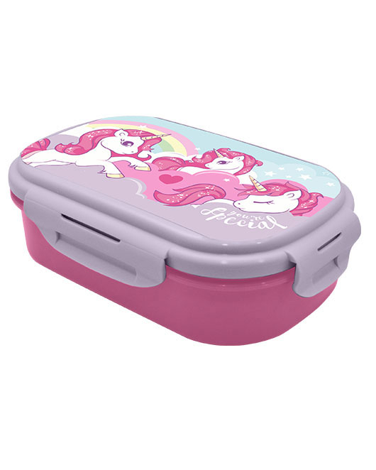 Cutie sandwich plastic cu tacamuri Unicorn You Are Special , 21x14x6 cm [4]
