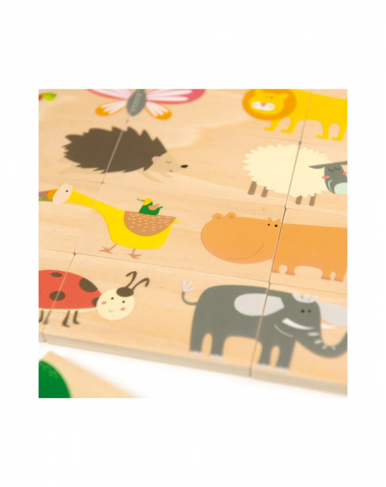 Set 2 in 1 domino animale, 28 piese [6]