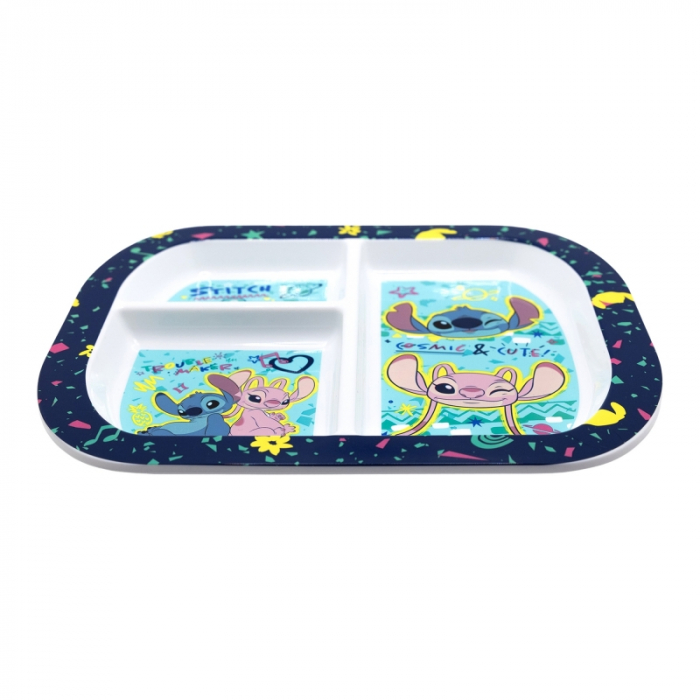Farfurie melamina compartimentata Lilo & Stitch 22x19.5x1.8 cm [2]