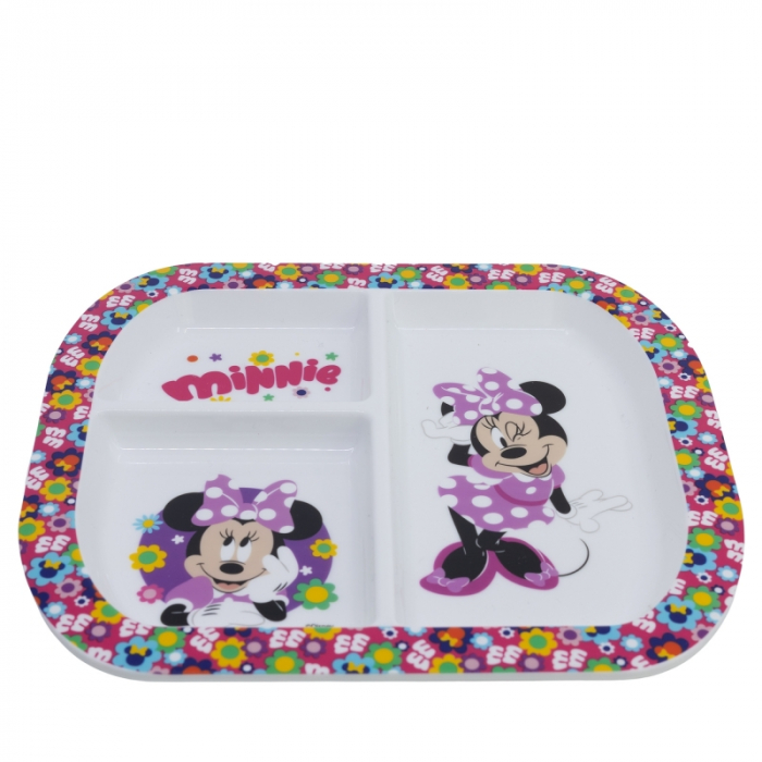 Farfurie melamina compartimentata Minnie Mouse Disney 22x19.5x1.8 cm [2]