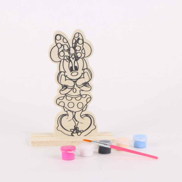 Figurina din lemn de pictat Minnie Mouse [3]