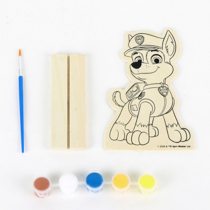 Figurina din lemn de pictat Paw Patrol Chase [2]