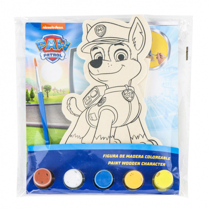 Figurina din lemn de pictat Paw Patrol Chase [1]