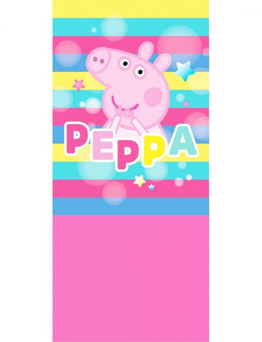 Fular guler Peppa Pig coral roz [2]