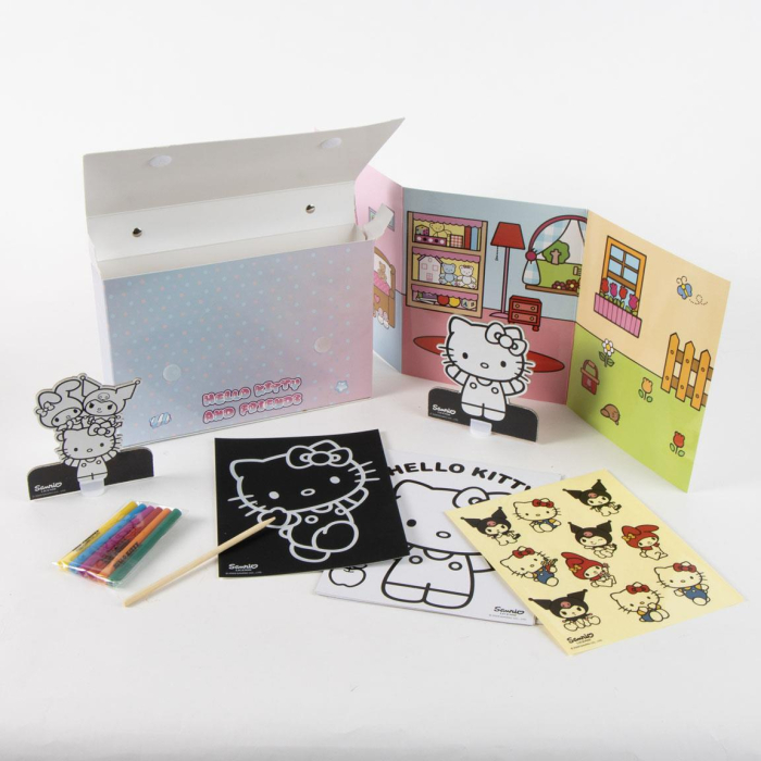 Geantă de colorat Hello Kitty pentru copii [4]