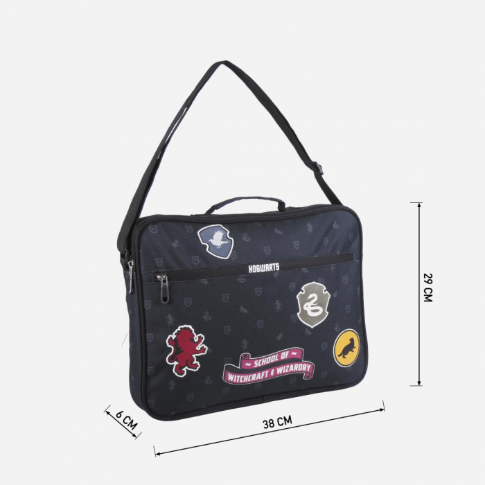 Geanta umar Harry Potter Hogwarts, 38x29x6 cm [3]