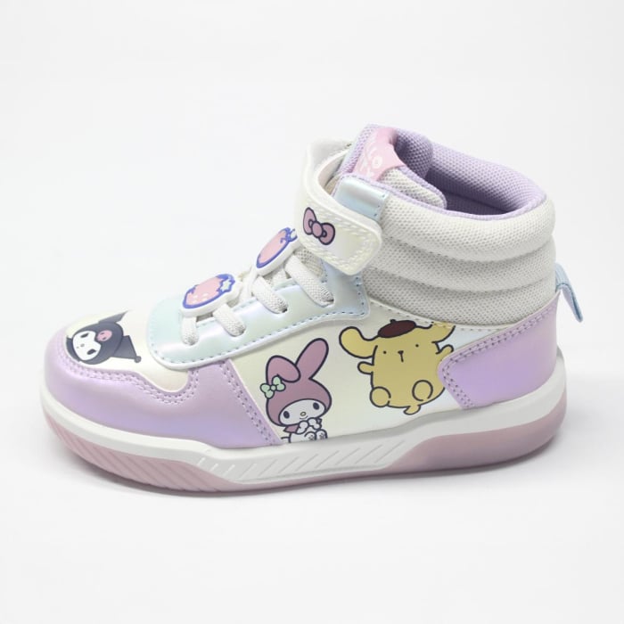 Ghete sport cu lumini, model baschet, cu Hello Kitty [5]