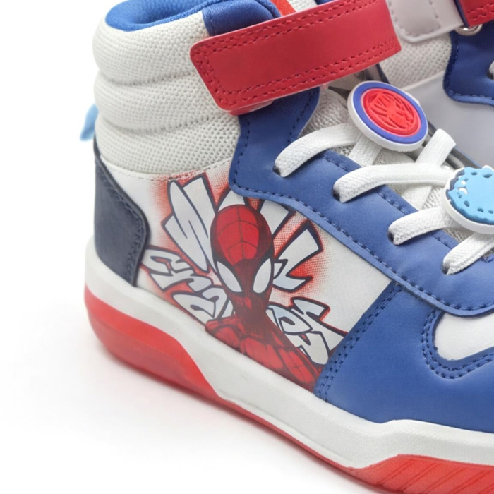 Ghete sport cu lumini, model baschet, cu Spiderman [5]