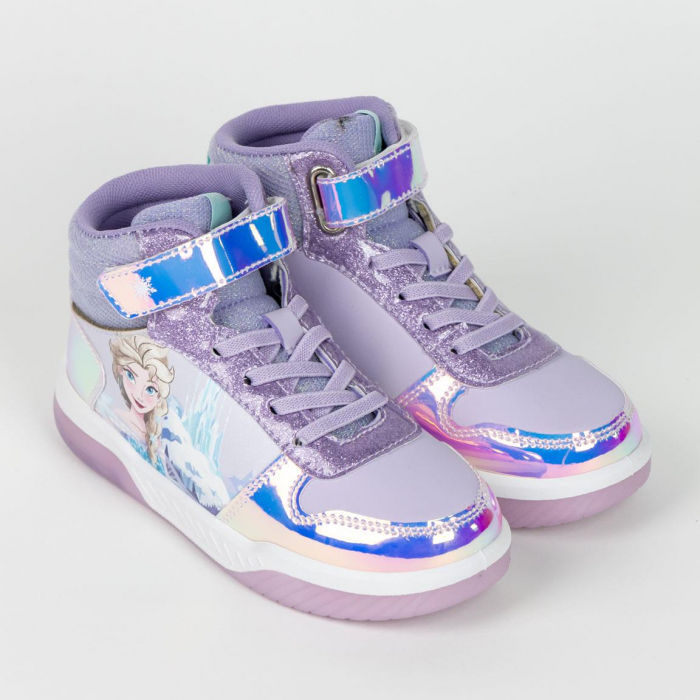 Ghete sport cu lumini, talpa PVC Frozen Disney [4]