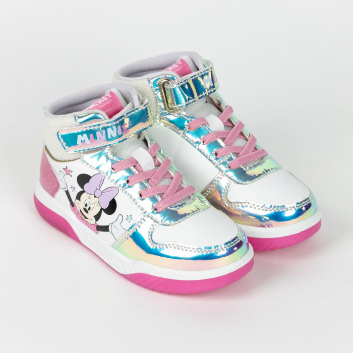 Ghete sport cu lumini, talpa PVC Minnie Mouse Disney [4]