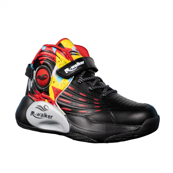 Ghete sport unisex negru/rosu [4]
