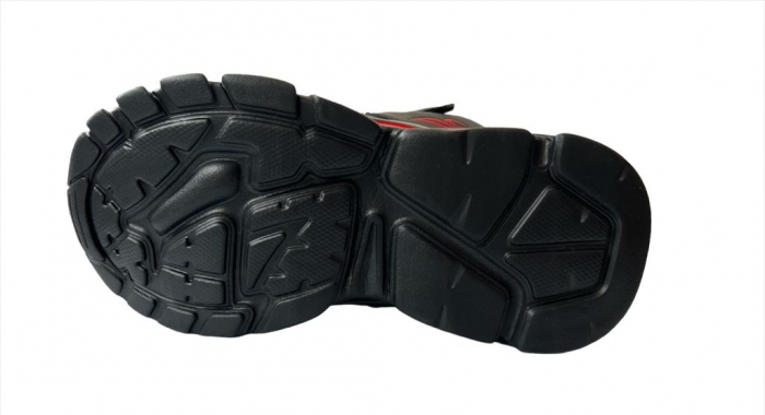 Ghete sport unisex Walker negru cu rosu [3]