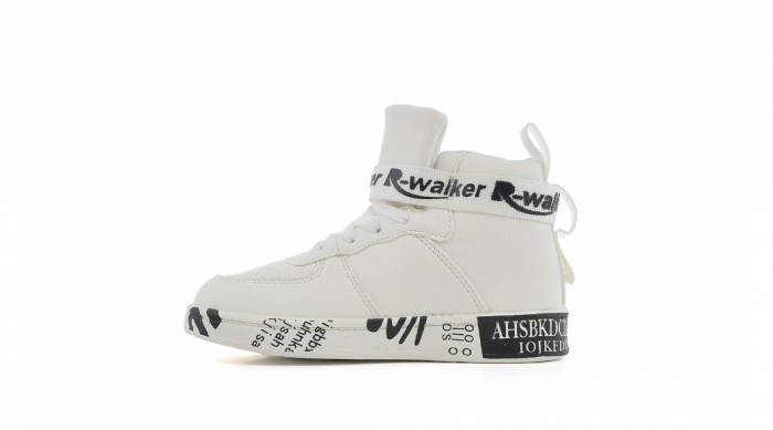 Ghete Sport De Copii Walker Alb cu Negru [3]