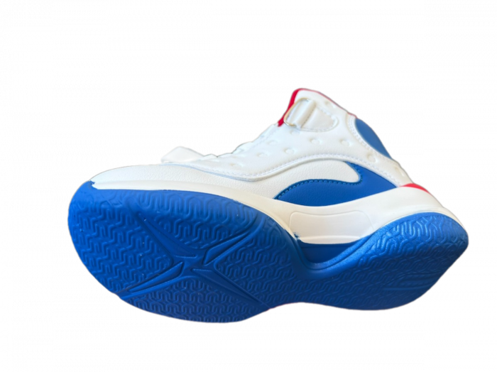 Ghete sport unisex Wker Basketball alb cu talpa albastra [4]