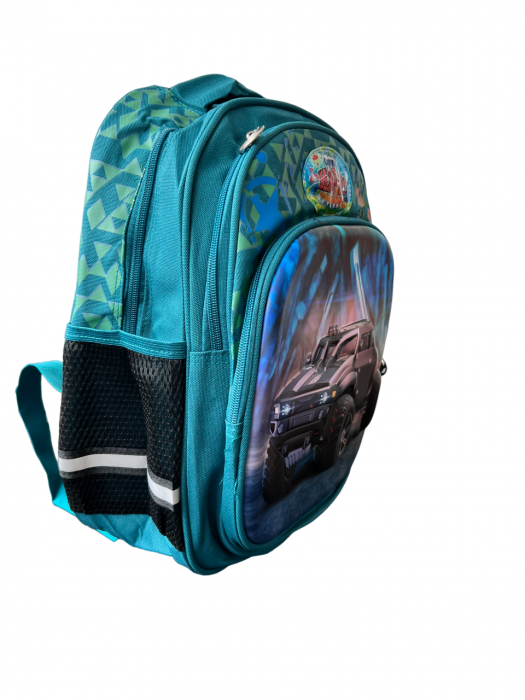 Ghiozdan 3 compartimente, 3D Big Truck, 38x30x15 cm [2]