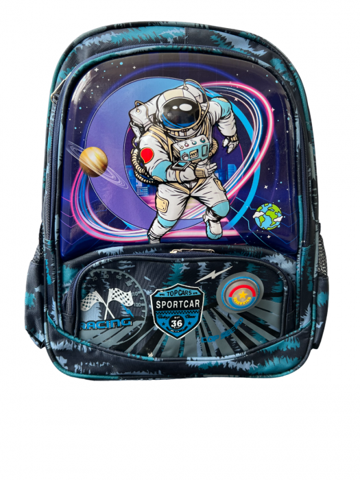 Ghiozdan 3 compartimente, 3D Astronaut, 38x30x15 cm [1]