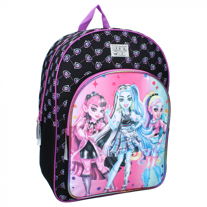 Ghiozdan scoala, Monster High, 2 fermoare, 43x32x16 cm [1]